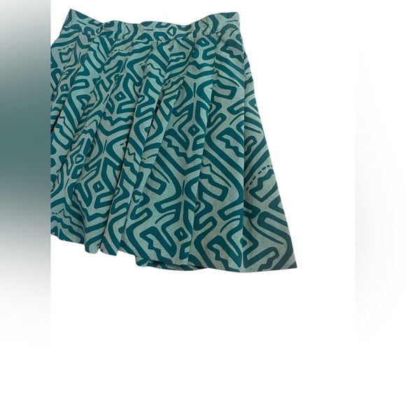 Vintage Le Coq Sportif Geometric Print Tennis Golf Skirt Sz 6 - Picture 2 of 9